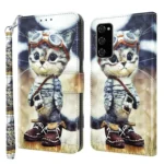 3D Painted Leather Phone Case, For Samsung Galaxy S20 FE, For Samsung Galaxy S21 FE 5G