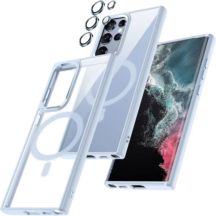 Acrylic PC MagSafe Phone Case, For Samsung Galaxy S22 Ultra