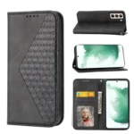 Cubic Grid Calf Texture Magnetic Closure Leather Phone Case, For Samsung Galaxy S21 5G, For Samsung Galaxy S21+ 5G, For Samsung Galaxy S21 FE 5G