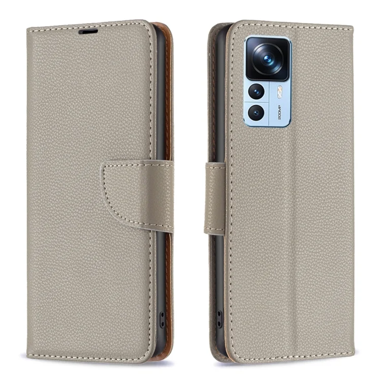 Litchi Texture Pure Color Leather Phone Case, For Xiaomi 12T / 12T Pro / Redmi K50 Ultra
