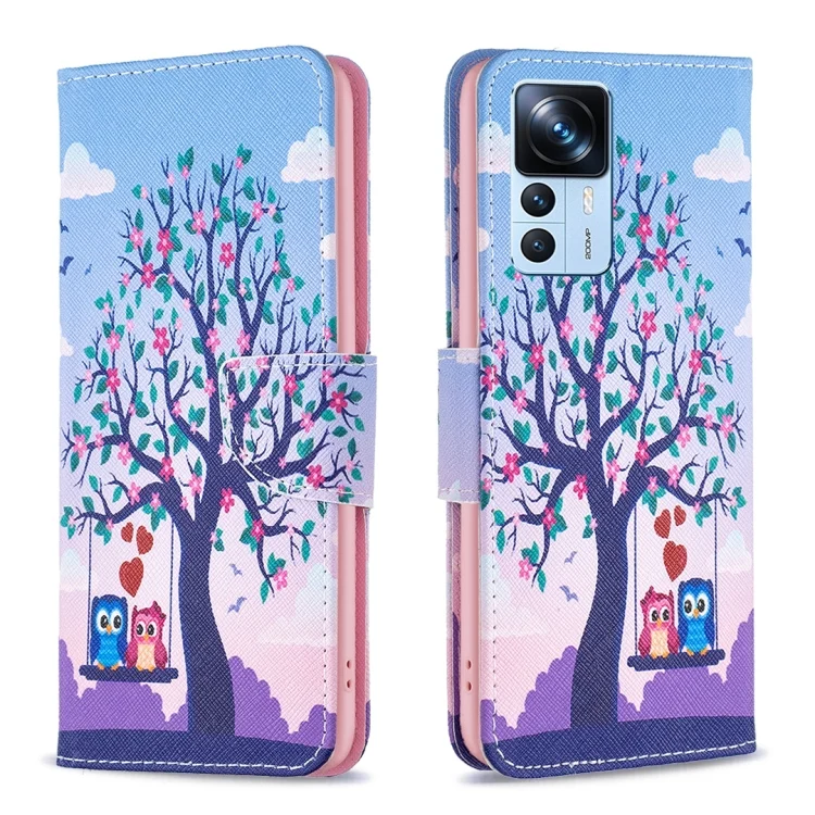 Colored Drawing Pattern Leather Phone Case, For Xiaomi 12T / 12T Pro / Redmi K50 Ultra
