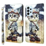 3D Painted Leather Phone Case, For Samsung Galaxy A23e, For Samsung Galaxy A04