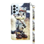 3D Painted Leather Phone Case, For Samsung Galaxy A23e, For Samsung Galaxy A04 - Image 3