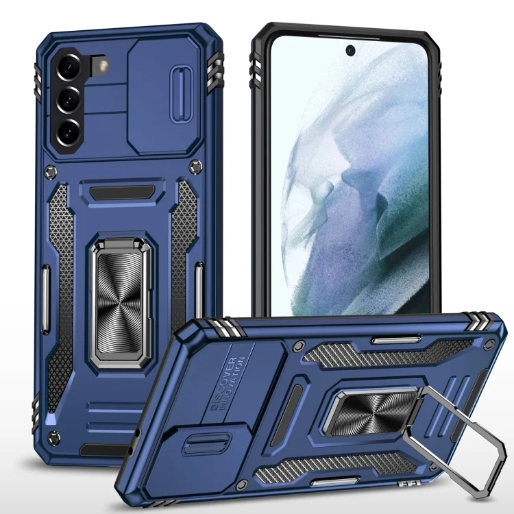 Armor PC + TPU Camera Shield Phone Case, For Samsung Galaxy S23 5G, For Samsung Galaxy S23+ 5G, For Samsung Galaxy S23 Ultra 5G