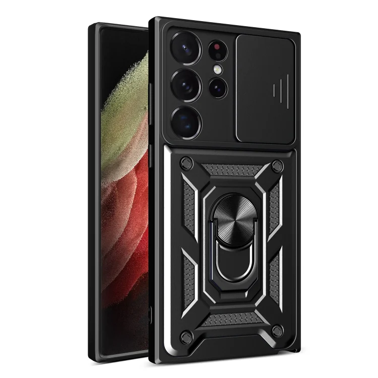 Sliding Camera Cover Design TPU+PC Phone Case, For Samsung Galaxy S23 Ultra 5G
