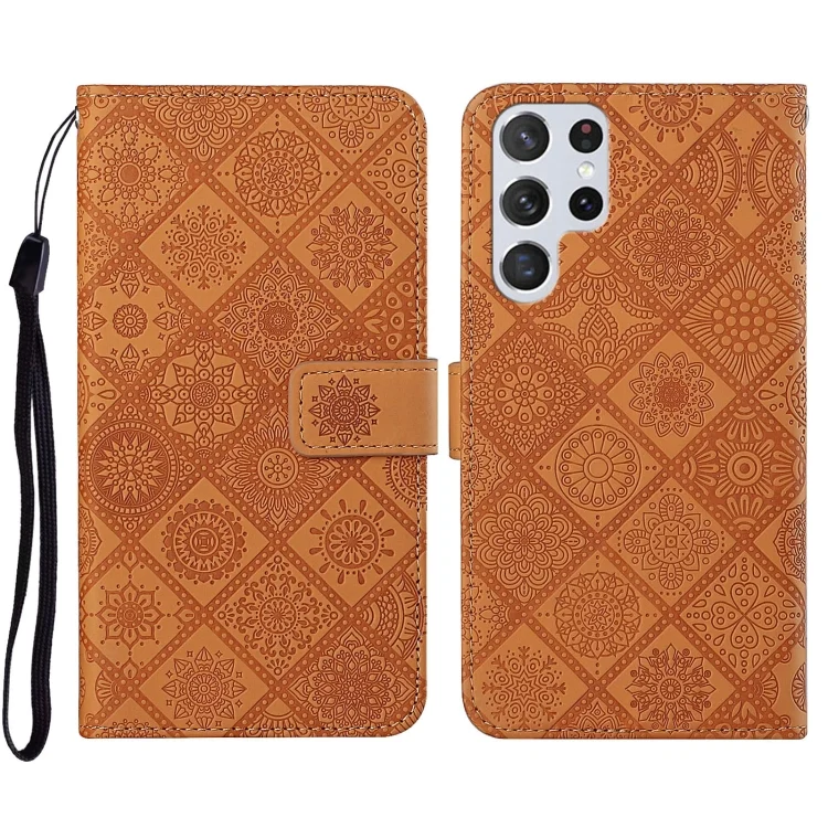 Ethnic Style Embossed Pattern Leather Phone Case, For Samsung Galaxy S23 Ultra 5G, For vivo Y16