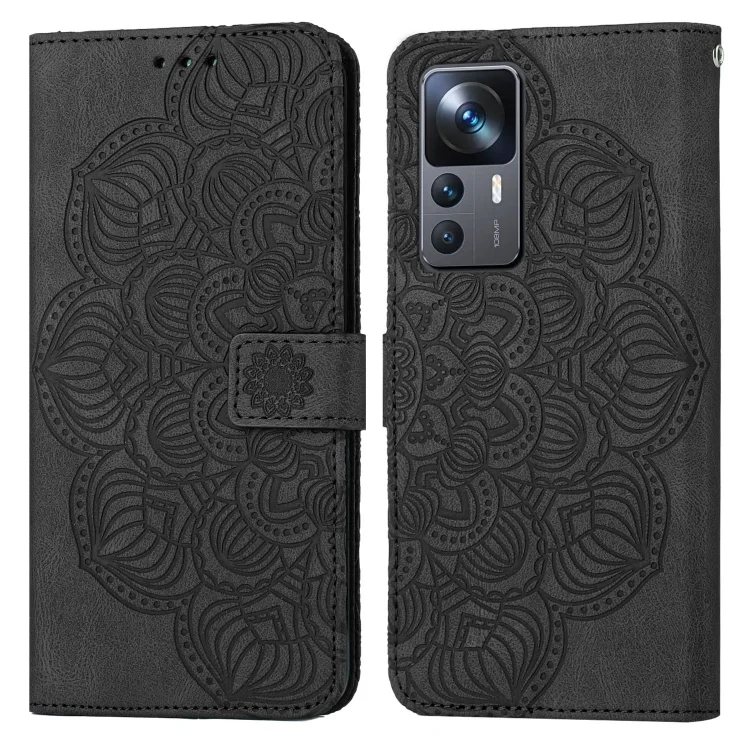 Mandala Embossed Flip Leather Phone Case, For Xiaomi 12T / 12T Pro / Redmi K50 Ultra