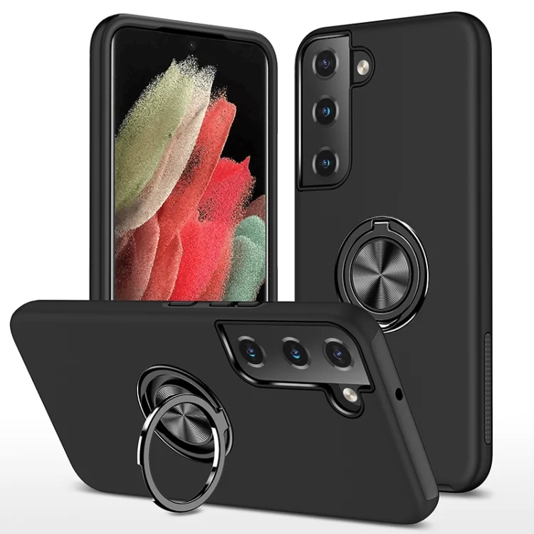 PC + TPU Magnetic Phone Case with Invisible Ring Holder, For Samsung Galaxy S23+ 5G, For Samsung Galaxy S23 Ultra 5G