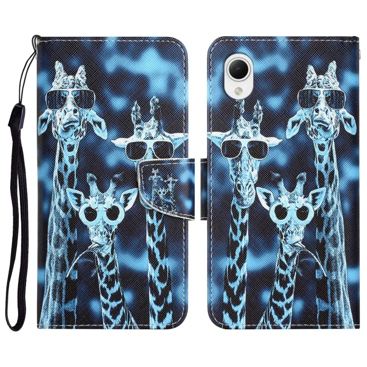 Colored Drawing Leather Phone Case, For Samsung Galaxy A23e