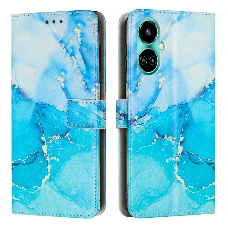 Painted Marble Pattern Leather Phone Case, For Tecno Camon 19 / 19 Pro, For Google Pixel 7, For Google Pixel 7 Pro, For Infinix Hot 11 Play