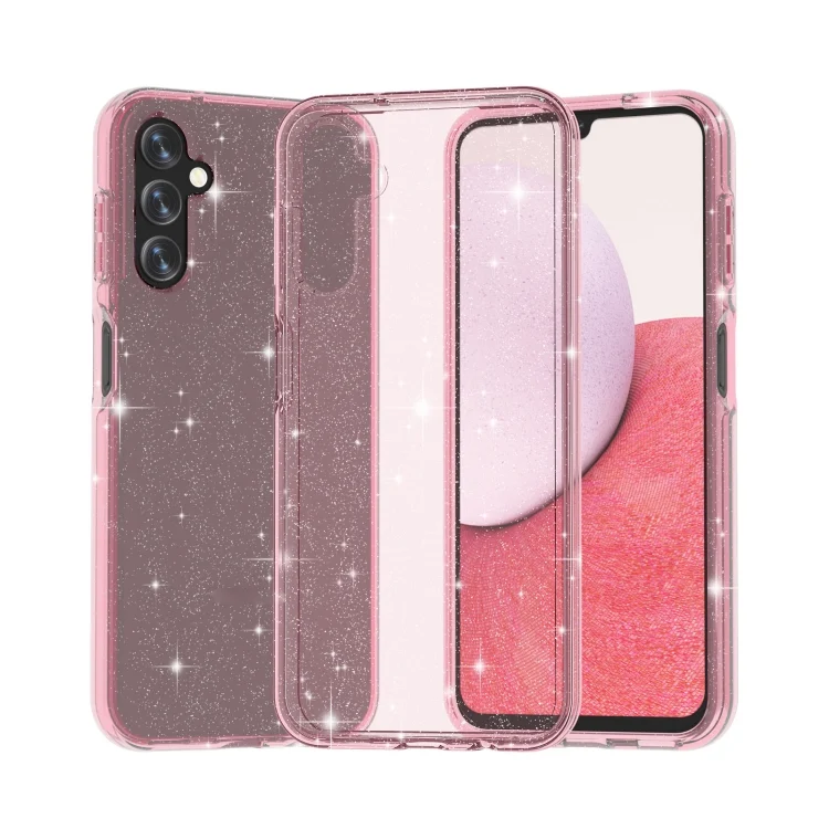 Shockproof Terminator Style Glitter Powder Phone Case, For Samsung Galaxy A14 5G