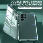 Lens Protector MagSafe Double Sided Magnetic Phone Case, For Samsung Galaxy S22 Ultra 5G - Image 3