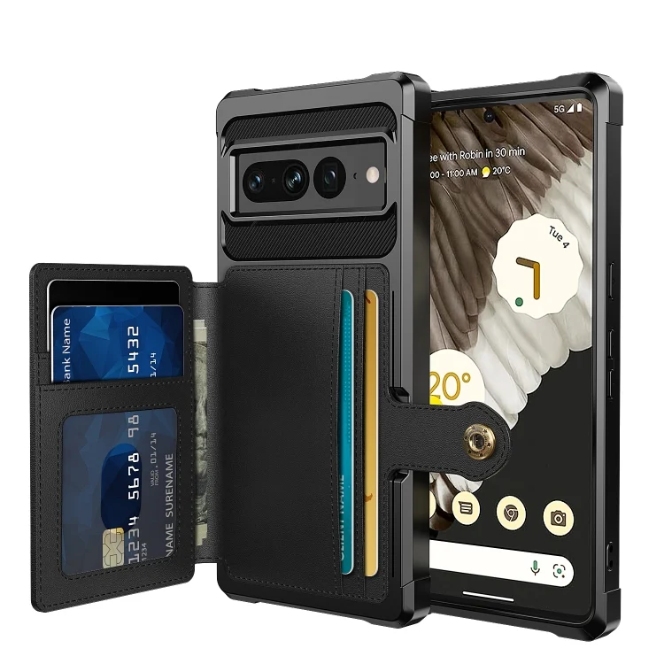 Magnetic Wallet Card Bag Leather Phone Case, For Google Pixel 7 Pro 5G
