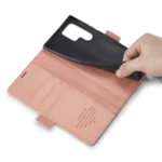 LC.IMEEKE PU + TPU Skin-friendly Feeling Leather Phone Case, For Samsung Galaxy S23 Ultra 5G - Image 6