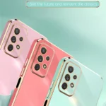 XINLI Straight Edge 6D Electroplate TPU Phone Case, For Samsung Galaxy A13 4G, For Samsung Galaxy A13 5G - Image 4