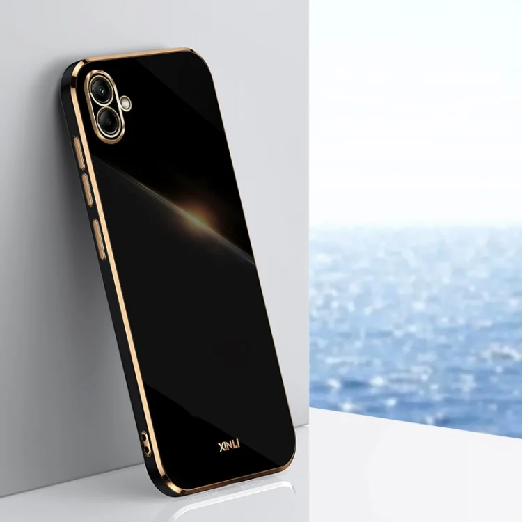 XINLI Straight Edge 6D Electroplate TPU Phone Case, For Samsung Galaxy A04 4G, For Samsung Galaxy A03