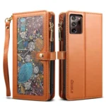 ESEBLE Star Series Lanyard Zipper Wallet RFID Leather Case, For Samsung Galaxy Note20 Ultra, For Samsung Galaxy Note20, For Samsung Galaxy S21 FE 5G, For Samsung Galaxy S21 Ultra 5G...