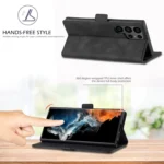 LC.IMEEKE Strong Magnetism Microfiber Leather Phone Case, For Samsung Galaxy S23 Ultra 5G - Image 5