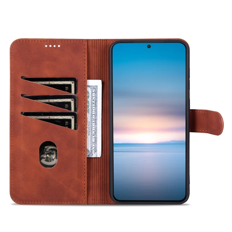 EDA004112301A_3.webp AZNS Skin Feel Calf Texture Flip Leather Phone Case, For Samsung Galaxy S23 5G, For Samsung Galaxy S23+ 5G, For Samsung Galaxy S23 Ultra 5G - Image 4