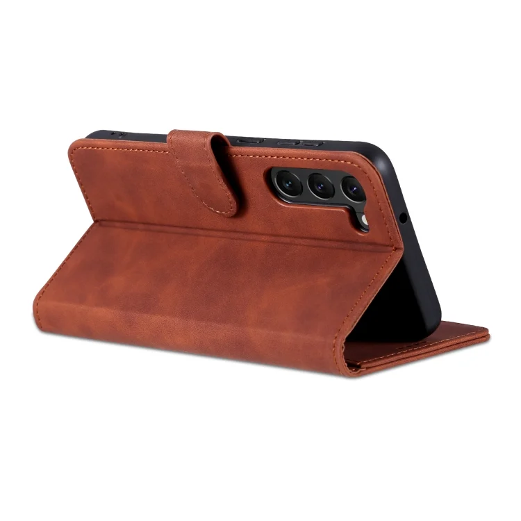 EDA004112301A_4.webp AZNS Skin Feel Calf Texture Flip Leather Phone Case, For Samsung Galaxy S23 5G, For Samsung Galaxy S23+ 5G, For Samsung Galaxy S23 Ultra 5G - Image 5