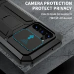 R-JUST Sliding Camera Design Waterproof Dustproof Shockproof Phone Case, For Samsung Galaxy S23 5G, For Samsung Galaxy S23+ 5G, For Samsung Galaxy S23 Ultra 5G - Image 5