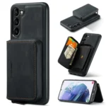 JEEHOOD Magnetic Zipper Wallet Leather Phone Case, For Samsung Galaxy S23 5G, For Samsung Galaxy S23+ 5G