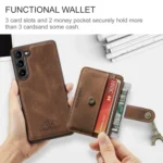 JEEHOOD RFID Anti-Theft Wallet Magnetic Leather Phone Case, For Samsung Galaxy S23 5G, For Samsung Galaxy S23+ 5G - Image 5