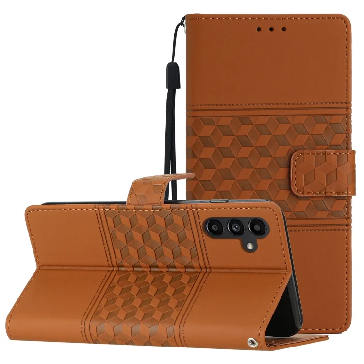 Diamond Embossed Skin Feel Leather Phone Case with Lanyard, For Samsung Galaxy A14 5G, For Samsung Galaxy A20 / A30, For Samsung Galaxy A20e
