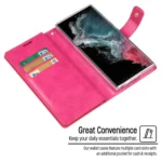 GOOSPERY MANSOOR DIARY 9 Card Slots Leather Phone Case, For Samsung Galaxy S23 Ultra 5G - Image 3