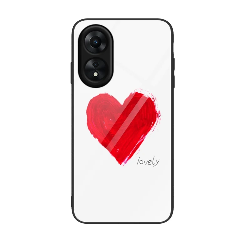 Colorful Painted Glass Phone Case, For OPPO A17
