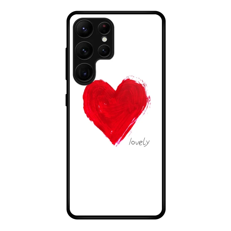Colorful Painted Glass Phone Case, For Samsung Galaxy S23 Ultra 5G