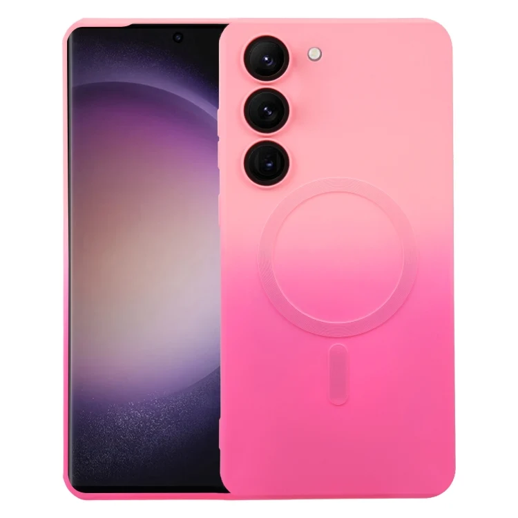 Liquid TPU Silicone Gradient MagSafe Phone Case, For Samsung Galaxy S22+ 5G