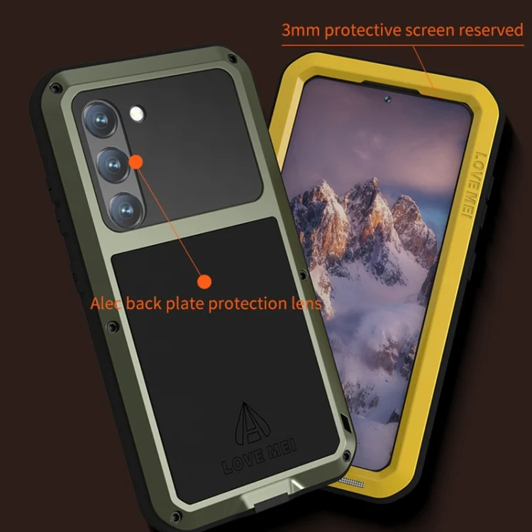 EDA004306801_B3.webp LOVE MEI Metal Shockproof Life Waterproof Dustproof Phone Case, For Samsung Galaxy S23 5G, For Samsung Galaxy S23+ 5G, For Samsung Galaxy S23 Ultra 5G - Image 4