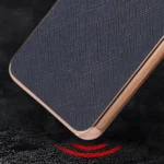 Nano Electroplating Cross Texture Genuine Leather Phone Case, For Samsung Galaxy S23 5G, For Samsung Galaxy S23+ 5G - Image 3
