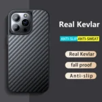 wlons Magsafe Carbon Fiber Kevlar TPU Phone Case, For iPhone 13 Pro, For iPhone 13 mini, For iPhone 13 Pro Max, For iPhone 13, For Samsung Galaxy S23 5G, For Samsung Galaxy S23+ 5G... - Image 2