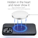 wlons Magsafe Carbon Fiber Kevlar TPU Phone Case, For iPhone 13 Pro, For iPhone 13 mini, For iPhone 13 Pro Max, For iPhone 13, For Samsung Galaxy S23 5G, For Samsung Galaxy S23+ 5G... - Image 4