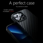 wlons Magsafe Carbon Fiber Kevlar TPU Phone Case, For iPhone 13 Pro, For iPhone 13 mini, For iPhone 13 Pro Max, For iPhone 13, For Samsung Galaxy S23 5G, For Samsung Galaxy S23+ 5G... - Image 7