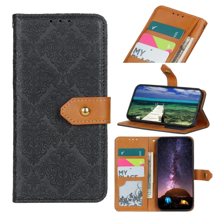 European Floral Embossed Leather Phone Case, For Samsung Galaxy M54 5G, For Samsung Galaxy A05s 4G, For Samsung Galaxy Xcover7, For Samsung Galaxy S23 FE 5G, For Samsung Galaxy M34 5G...
