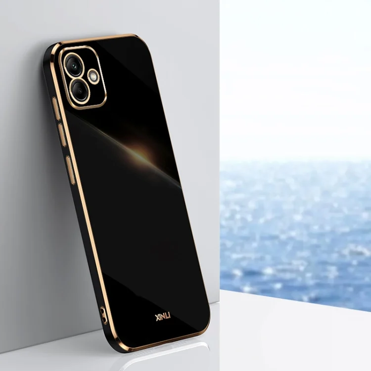 XINLI Straight Edge 6D Electroplate TPU Phone Case, For Samsung Galaxy A05, For Samsung Galaxy A05s