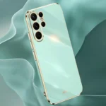 XINLI Straight Edge 6D Electroplate TPU Phone Case, For Samsung Galaxy S24 Ultra 5G, For Samsung Galaxy S24+ 5G - Image 2