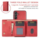 DG.MING M1 Series 3-Fold Multi Card Wallet + Magnetic Phone Case, For Samsung Galaxy A15 5G / A15 4G, For Samsung Galaxy A55 5G, For Samsung Galaxy A35 5G, For Samsung Galaxy S24 Ultra 5G - Image 5