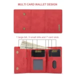 DG.MING M1 Series 3-Fold Multi Card Wallet + Magnetic Phone Case, For Samsung Galaxy A15 5G / A15 4G, For Samsung Galaxy A55 5G, For Samsung Galaxy A35 5G, For Samsung Galaxy S24 Ultra 5G - Image 8
