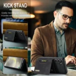 DG.MING M2 Series 3-Fold Multi Card Bag + Magnetic Phone Case, For Samsung Galaxy S24+ 5G, For Samsung Galaxy S24 5G, For Samsung Galaxy S23 FE 5G, For Samsung Galaxy A34 5G - Image 3