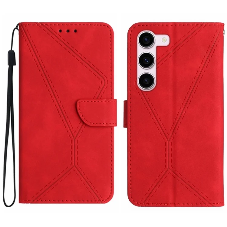 Stitching Embossed Leather Phone Case, For Samsung Galaxy S23 5G, For Samsung Galaxy S23 Ultra 5G, For Samsung Galaxy S22 5G