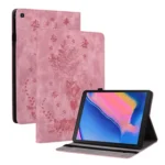 Butterfly Rose Embossed Leather Tablet Case, For Samsung Galaxy Tab A 8.0 2019 T290, For Samsung Galaxy Tab S4 10.5 SM-T830, For Samsung Galaxy Tab A 10.1 2016/T580/T585