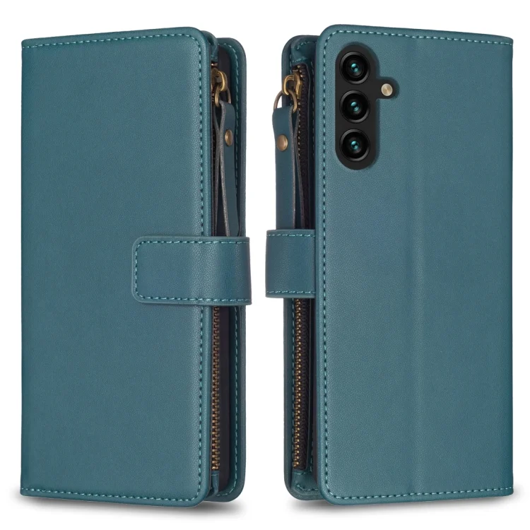 9 Card Slots Zipper Wallet Leather Flip Phone Case, For Samsung Galaxy A13, For Samsung Galaxy S22 Ultra 5G, For Samsung Galaxy S22+ 5G