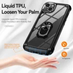 TPU + PC Lens Protection Phone Case with Ring Holder, For iPhone 15 Plus, For iPhone 15 - Image 3