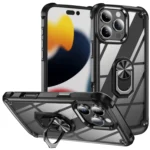 TPU + PC Lens Protection Phone Case with Ring Holder, For iPhone 16 Pro Max, For iPhone 16 Pro, For iPhone 16 Plus
