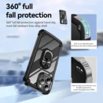 TPU + PC Lens Protection Phone Case with Ring Holder, For iPhone 16 Pro Max, For iPhone 16 Pro, For iPhone 16 Plus - Image 4