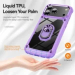 TPU + PC Lens Protection Phone Case with Ring Holder, For iPhone 17 Pro Max, For iPhone 17, For iPhone 17 Air, For iPhone 16e - Image 2